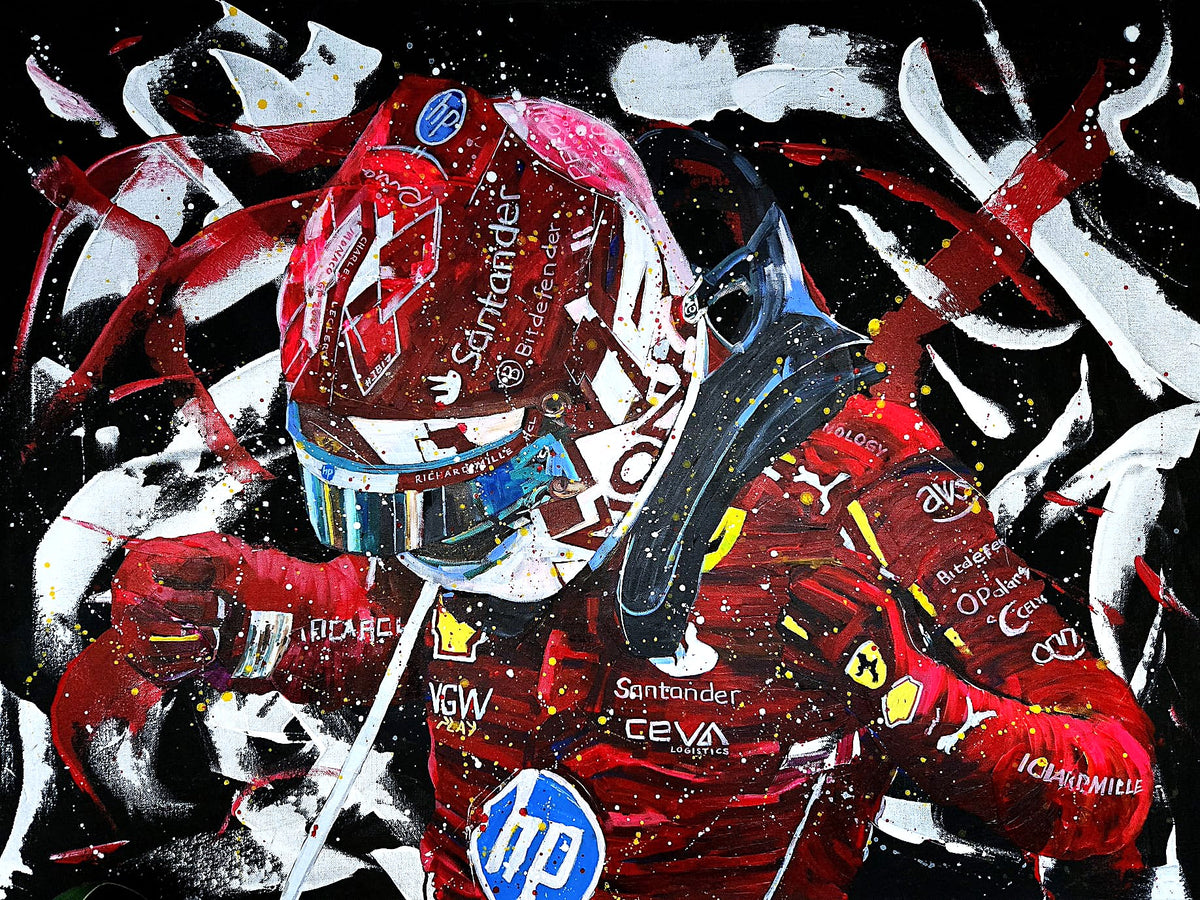 Charles Leclerc Monaco Victory Art Print